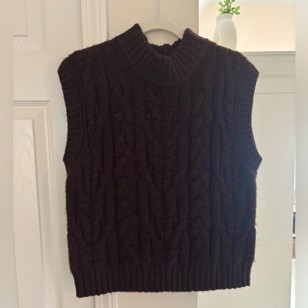 Target “a new day” Brown Knit Sweater Vest